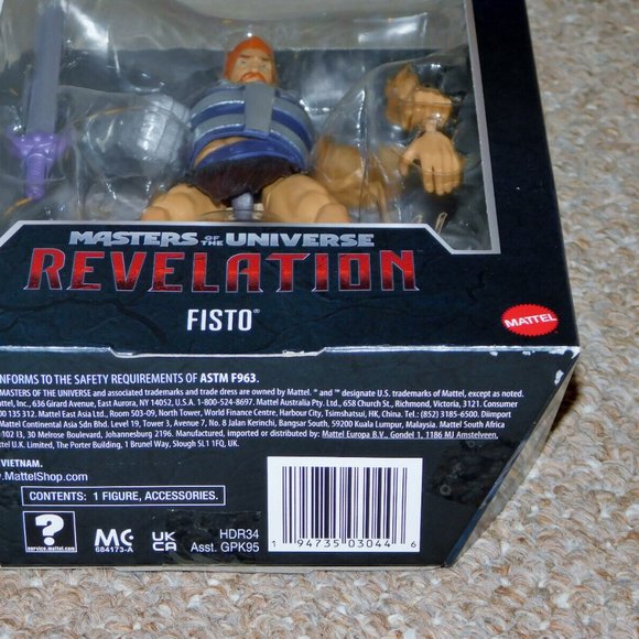 2021 Mattel Masters of the Universe Revelation 7" Masterverse Fisto MIB New - Picture 8 of 10
